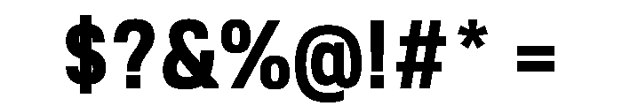 Tofino NarrowBold Instance Font OTHER CHARS
