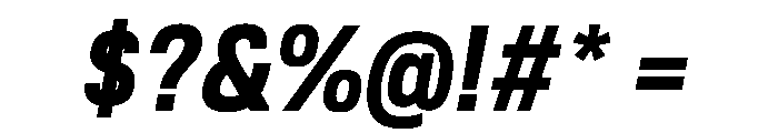 Tofino NarrowBoldItalic Instance Font OTHER CHARS