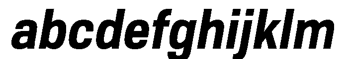 Tofino NarrowBoldItalic Instance FONT
