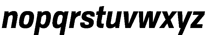 Tofino NarrowBoldItalic Instance Font LOWERCASE