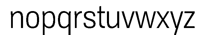 Tofino NarrowBook Instance Font LOWERCASE
