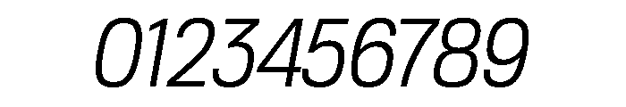 Tofino NarrowBookItalic Instance Font OTHER CHARS