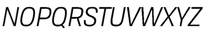 Tofino NarrowBookItalic Instance Font UPPERCASE
