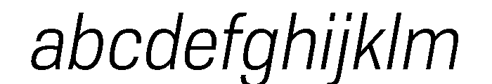Tofino NarrowBookItalic Instance FONT
