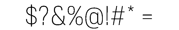 Tofino NarrowLight Instance Font OTHER CHARS