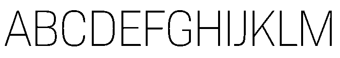 Tofino NarrowLight Instance Font UPPERCASE