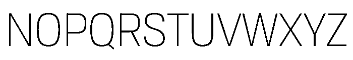 Tofino NarrowLight Instance Font UPPERCASE