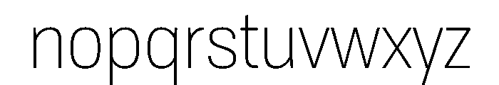 Tofino NarrowLight Instance Font LOWERCASE