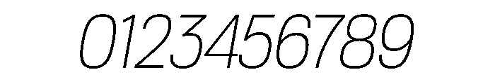 Tofino NarrowLightItalic Instance Font OTHER CHARS