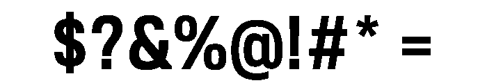 Tofino NarrowSemibold Instance Font OTHER CHARS