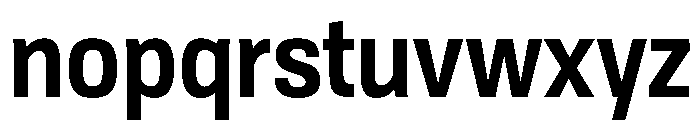 Tofino NarrowSemibold Instance Font LOWERCASE
