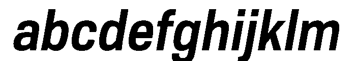 Tofino NarrowSemiboldItalic Instance FONT