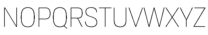 Tofino NarrowThin Instance Font UPPERCASE