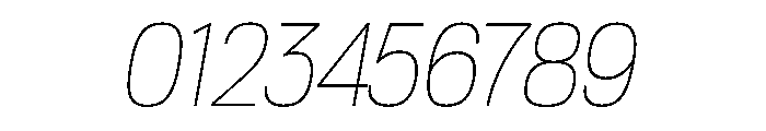 Tofino NarrowThinItalic Instance Font OTHER CHARS