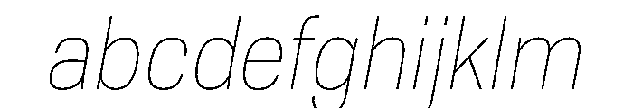 Tofino NarrowThinItalic Instance FONT