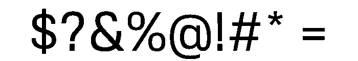 Tofino Regular Font OTHER CHARS
