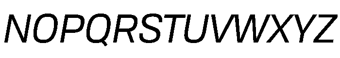 Tofino RegularItalicPersonal Font UPPERCASE