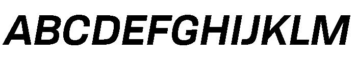 Tofino SemiboldItalic Instance Font UPPERCASE