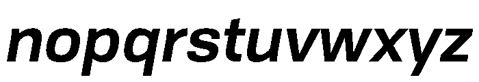 Tofino SemiboldItalic Instance Font LOWERCASE