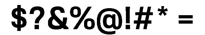 Tofino SemiboldPersonal Font OTHER CHARS