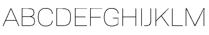 Tofino Thin Instance Font UPPERCASE
