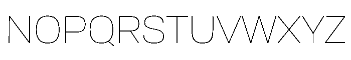 Tofino Thin Instance Font UPPERCASE