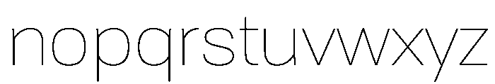 Tofino Thin Instance Font LOWERCASE