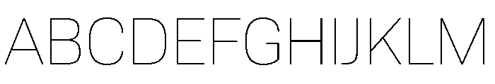 Tofino Thin Font UPPERCASE