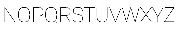 Tofino Thin Font UPPERCASE