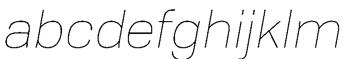 Tofino ThinItalic Instance FONT