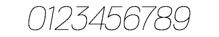 Tofino ThinItalicPersonal Font OTHER CHARS
