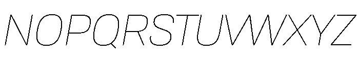 Tofino ThinItalicPersonal Font UPPERCASE