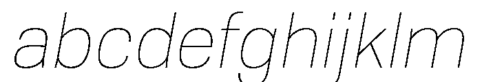 Tofino ThinItalicPersonal FONT