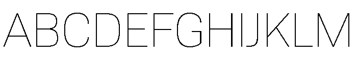 Tofino ThinPersonal Font UPPERCASE