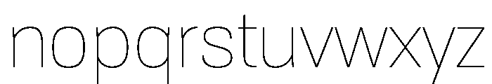 Tofino ThinPersonal Font LOWERCASE