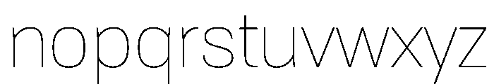 Tofino Thin Font LOWERCASE