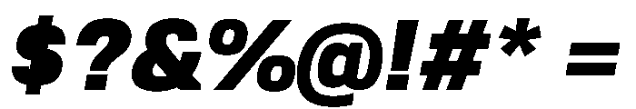 Tofino UltraItalic Instance Font OTHER CHARS