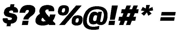 Tofino UltraItalicPersonal Font OTHER CHARS