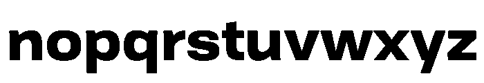 Tofino WideBlack Instance Font LOWERCASE