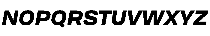Tofino WideBlackItalic Instance Font UPPERCASE