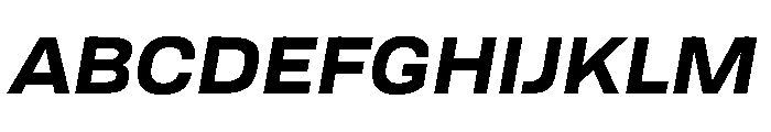 Tofino WideBoldItalic Instance Font UPPERCASE
