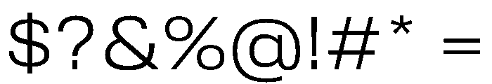 Tofino WideBook Instance Font OTHER CHARS