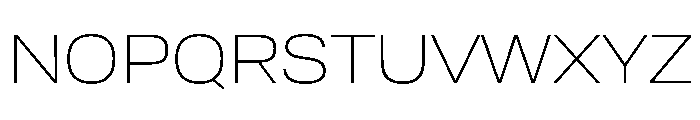 Tofino WideLight Instance Font UPPERCASE