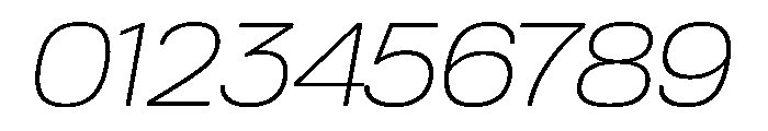 Tofino WideLightItalic Instance Font OTHER CHARS