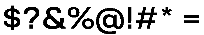 Tofino WideMedium Instance Font OTHER CHARS