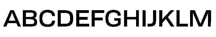 Tofino WideMedium Instance Font UPPERCASE