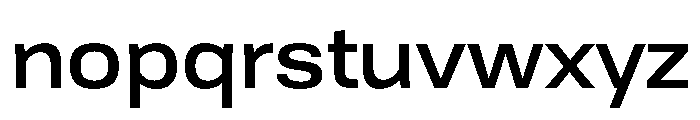 Tofino WideMedium Instance Font LOWERCASE