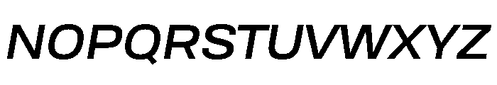 Tofino WideMediumItalic Instance Font UPPERCASE