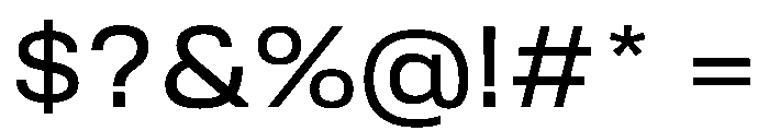 Tofino WideRegular Instance Font OTHER CHARS