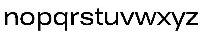 Tofino WideRegular Instance Font LOWERCASE